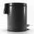 Soga 2 X Foot Pedal Stainless Steel Rubbish Recycling Garbage Waste Trash Bin Round 12 L Black
