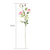 67cm Blue Glass Tall Floor Vase and 12pcs Pink Artificial Fake Flower Set