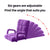 Soga Foldable Lounge Cushion Adjustable Floor Lazy Recliner Chair With Armrest Purple