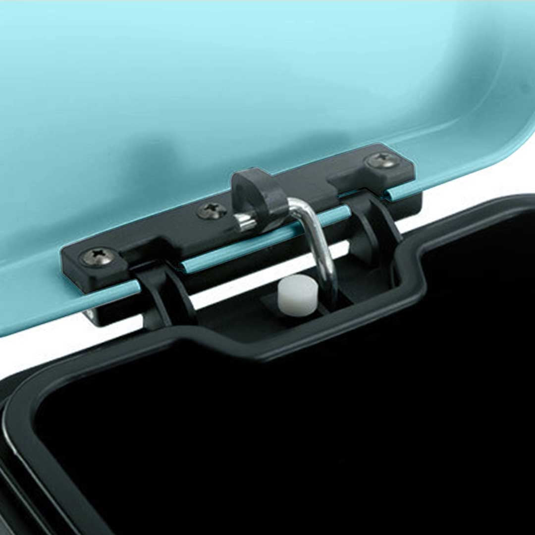 Soga 2 X 6 L Foot Pedal Stainless Steel Rubbish Recycling Garbage Waste Trash Bin Square Blue