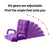Soga 2 X Foldable Lounge Cushion Adjustable Floor Lazy Recliner Chair With Armrest Purple