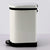 Soga 2 X 10 L Foot Pedal Stainless Steel Rubbish Recycling Garbage Waste Trash Bin U White