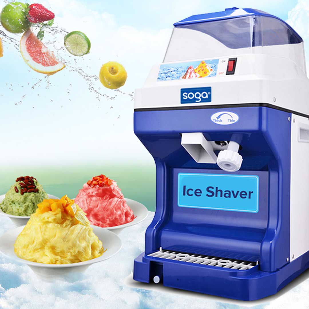 Soga Commercial Ice Shaver Ice Crusher Slicer Smoothie Maker Machine 180 Kg/H