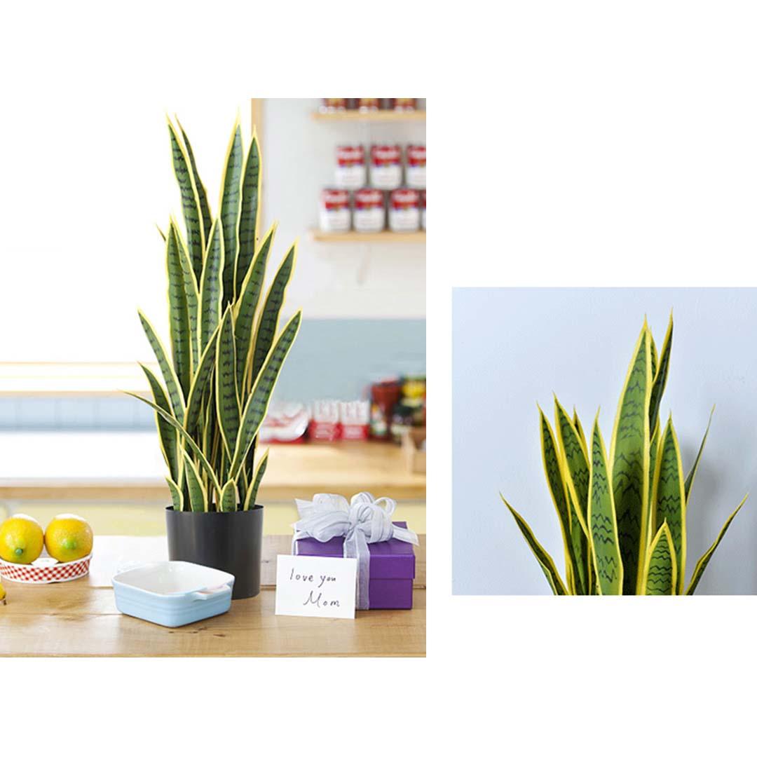 Soga 2 X 95cm Artificial Indoor Yellow Edge Tiger Piran Fake Decoration Tree Flower Pot Plant