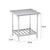 Soga 80*70*85cm Commercial Catering Kitchen Stainless Steel Prep Work Bench