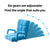Soga Foldable Lounge Cushion Adjustable Floor Lazy Recliner Chair With Armrest Blue