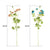 Soga 12pcs Artificial Silk Flower Fake Rose Bouquet Table Decor Blue