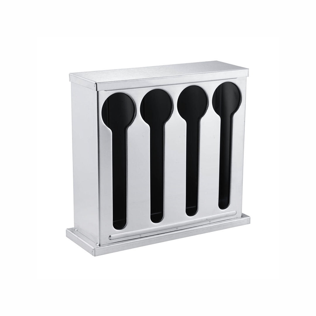 Soga 2 X Stainless Steel Buffet Restaurant Spoon Utensil Holder Storage Rack 4 Holes