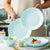 Soga Light Blue Japanese Style Ceramic Dinnerware Crockery Soup Bowl Plate Server Kitchen Home Decor Set Of 4