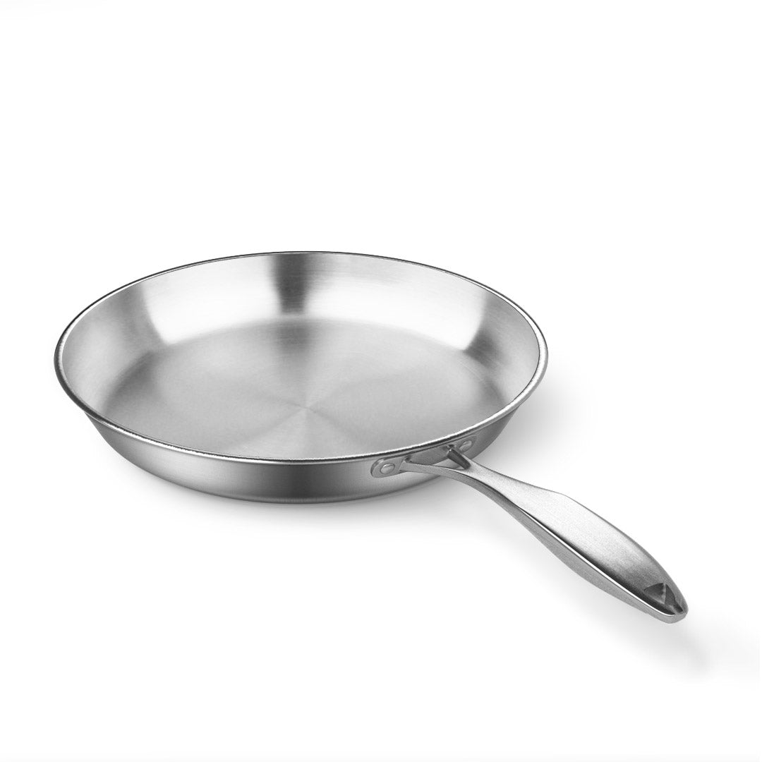 Soga Stainless Steel Fry Pan 24cm 30cm Frying Pan Top Grade Induction Cooking