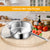 Soga 30cm Stainless Steel Saucepan Sauce Pan With Glass Lid And Helper Handle Triple Ply Base Cookware