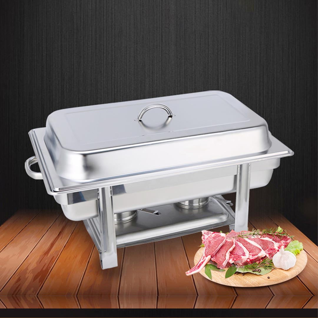Soga Triple Tray Stainless Steel Chafing Catering Dish Food Warmer