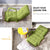 Soga 4 X Foldable Lounge Cushion Adjustable Floor Lazy Recliner Chair With Armrest Yellow Green