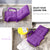 Soga 2 X Foldable Lounge Cushion Adjustable Floor Lazy Recliner Chair With Armrest Purple