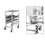 Soga 2 X Gastronorm Trolley 7 Tier Stainless Steel Bakery Trolley Suits 60cmx40cm Tray With Working Surface