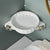 2X White 360 Degree Wall-Mounted Rotating Bathroom Organiser Corner Vanity Rack Toilet Adhesive Storage Shelf