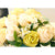 Soga 3pcs Artificial Silk With 15 Heads Flower Fake Rose Bouquet Table Decor White