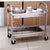 Soga 2 Tier 85x45x90cm Stainless Steel Kitchen Trolley Bowl Collect Service Food Cart Medium