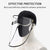 10 X Outdoor Protection Hat Anti Fog Pollution Dust Protective Cap Full Face Hd Shield Cover Adult Black/White