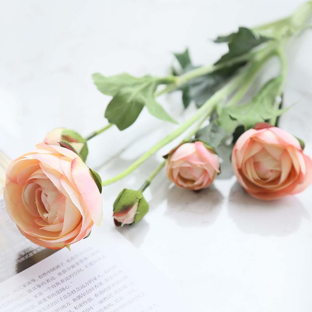 Soga 12pcs Artificial Silk Flower Fake Rose Bouquet Table Decor Blue