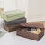 2X Coffee Flip Top Underwear Storage Box Foldable Wardrobe Partition Drawer Home Organiser