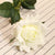 Soga 12pcs Artificial Silk Flower Fake Rose Bouquet Table Decor White