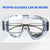 4 X Clear Protective Eye Glasses Safety Windproof Lab Goggles Eyewear