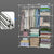 10 Cubes White Portable Wardrobe Divide-Grid Modular Storage Organiser Foldable Closet with Doors