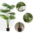 Soga 150cm Artificial Natural Green Fan Palm Tree Fake Tropical Indoor Plant Home Office Decor