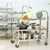 Soga 3 Tier 75x40x83.5cm Stainless Steel Kitchen Dinning Food Cart Trolley Utility Size Small