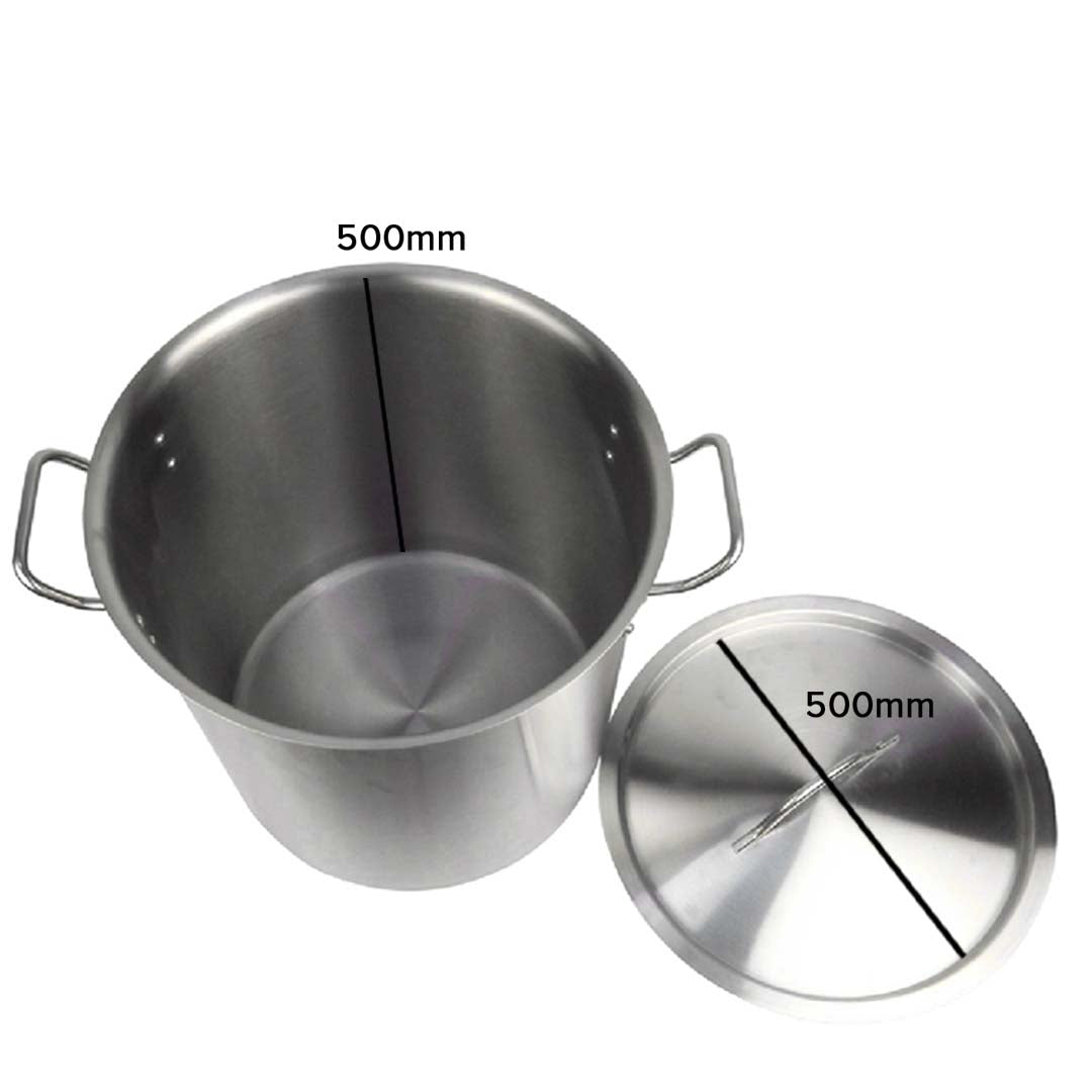 Soga Stock Pot 98 L Top Grade Thick Stainless Steel Stockpot 18/10 Without Lid