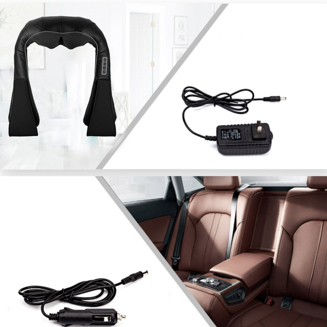 Soga 2 X Electric Kneading Back Neck Shoulder Massage Arm Body Massager Black/White