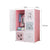 6 Cubes Pink Portable Wardrobe Divide-Grid Modular Storage Organiser Foldable Closet