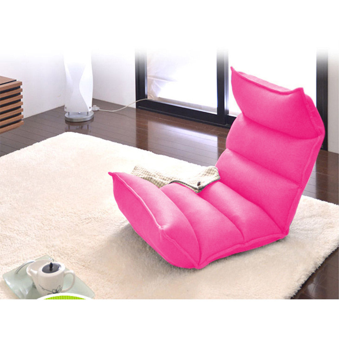 Soga 4 X Foldable Tatami Floor Sofa Bed Meditation Lounge Chair Recliner Lazy Couch Pink
