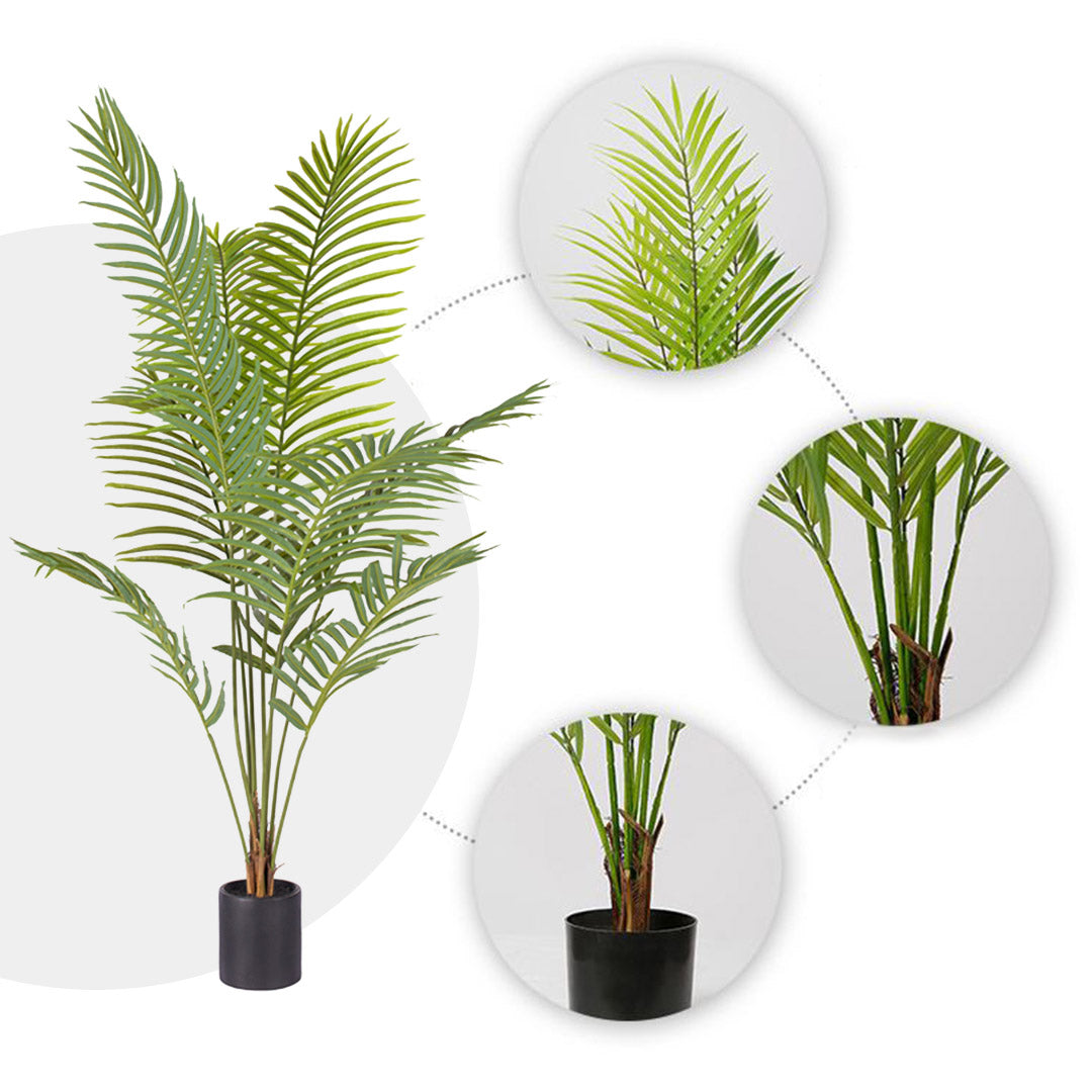 Soga 180cm Green Artificial Indoor Rogue Areca Palm Tree Fake Tropical Plant Home Office Decor