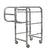 Soga 2 X 3 Tier Food Trolley Food Waste Cart Five Buckets Kitchen Food Utility 82x43x92cm Square