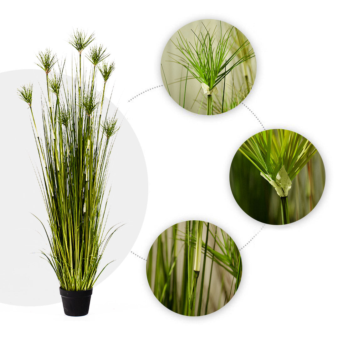 Soga 4 X 150cm Green Artificial Indoor Potted Papyrus Plant Tree Fake Simulation Decorative