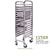 Soga Gastronorm Trolley 15 Tier Stainless Steel Bakery Trolley Suits Gn 1/1 Pans