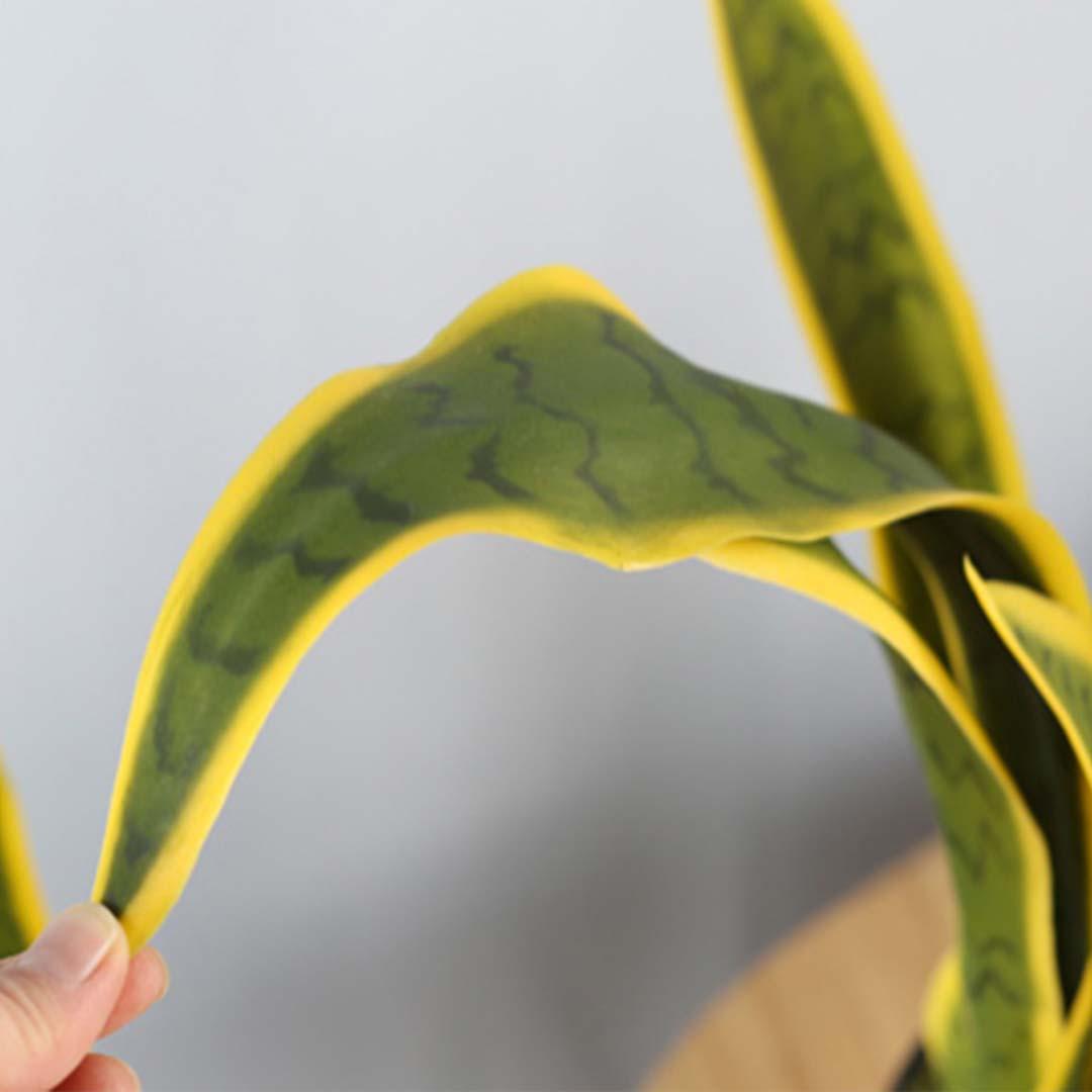 Soga 4 X 95cm Artificial Indoor Yellow Edge Tiger Piran Fake Decoration Tree Flower Pot Plant