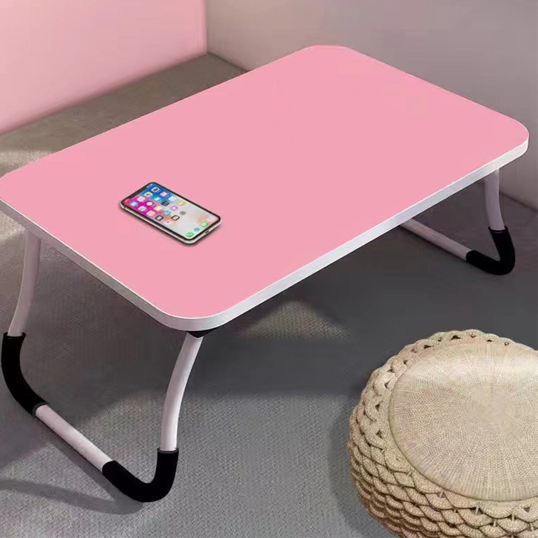 2X Pink Portable Bed Table Adjustable Foldable Bed Sofa Study Table Laptop Mini Desk Breakfast Tray Home Decor