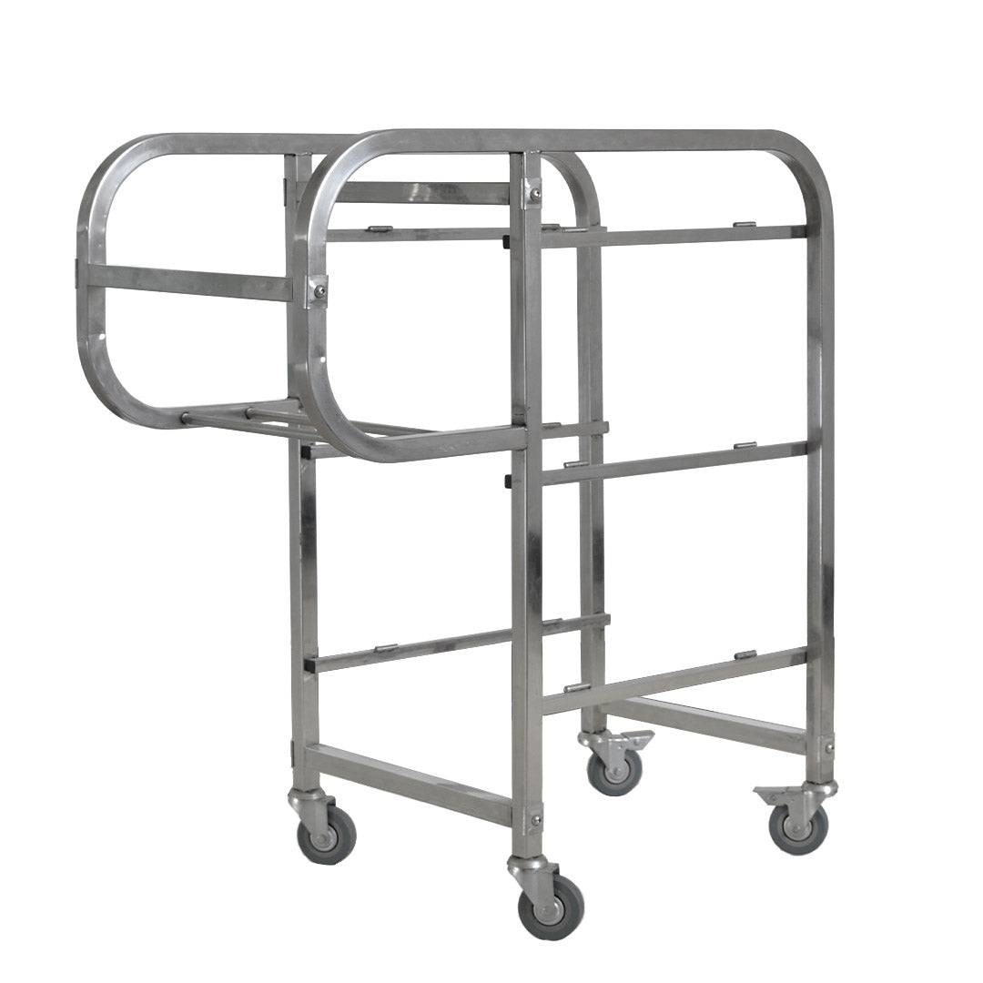 Soga 3 Tier Food Trolley Food Waste Cart Five Buckets Kitchen Food Utility 82x43x92cm Square