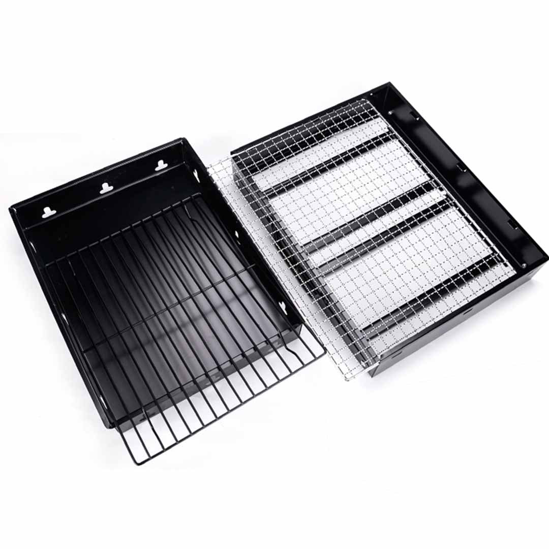 Soga Portable Mini Folding Thick Box Type Charcoal Grill For Outdoor Bbq Camping