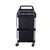 Soga 3 Tier Covered Food Trolley Food Waste Cart Storage Mechanic Kitchen Black