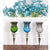Soga 85cm European Clear Glass Floor Home Decor Flower Vase With Tall Metal Stand