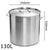 Soga Stock Pot 130 L Top Grade Thick Stainless Steel Stockpot 18/10