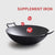 Soga 32cm Commercial Cast Iron Wok Fry Pan Fry Pan With Double Handle