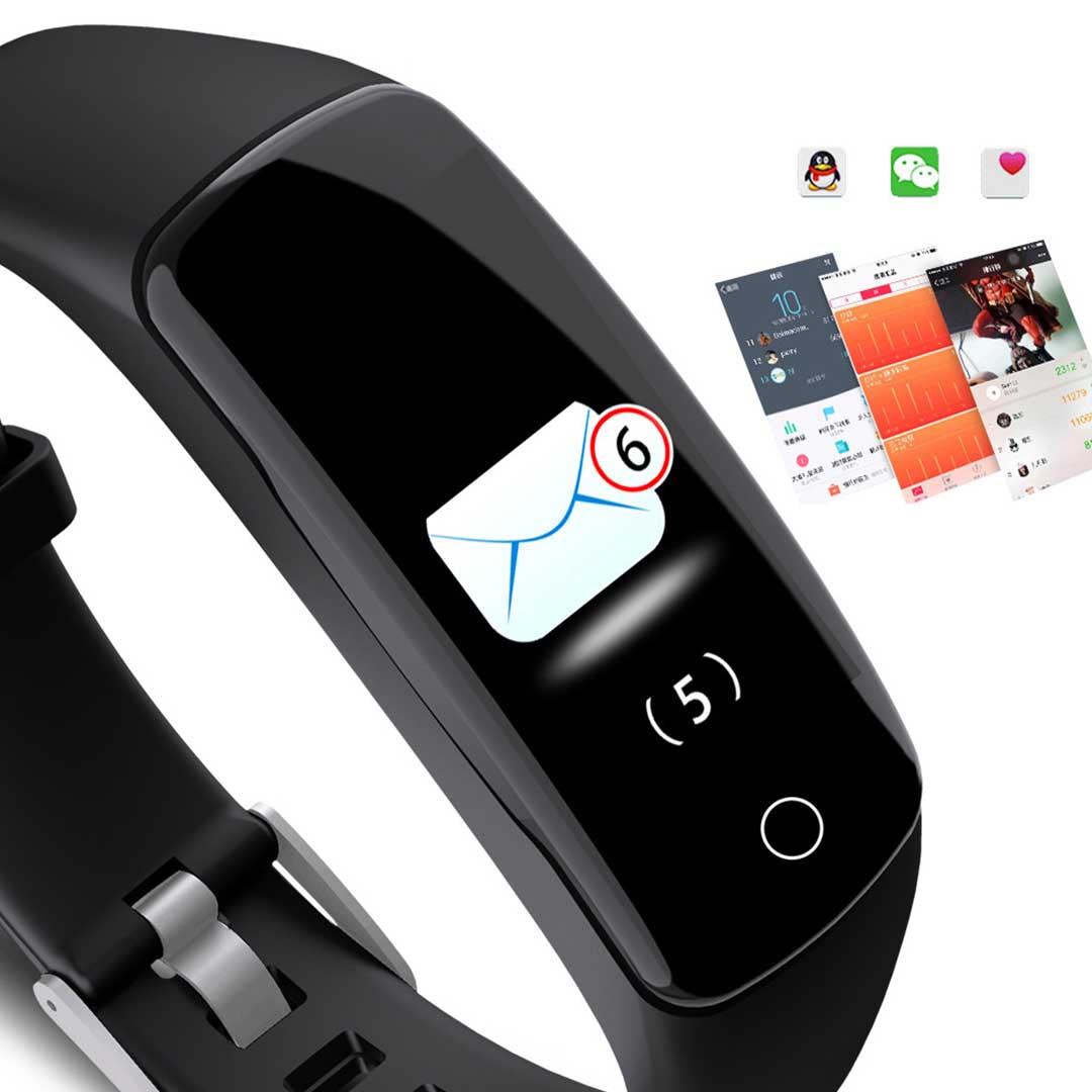 Soga Sport Monitor Wrist Touch Fitness Tracker Smart Watch Black