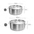 Soga Stock Pot 9 L 17 L Top Grade Thick Stainless Steel Stockpot 18/10