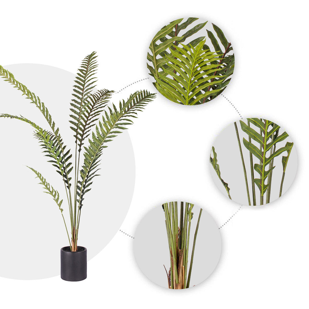 Soga 4 X 180cm Artificial Green Rogue Hares Foot Fern Tree Fake Tropical Indoor Plant Home Office Decor