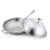 Soga 18/10 Stainless Steel Fry Pan 36cm Frying Pan Top Grade Skillet With Helper Handle And Lid